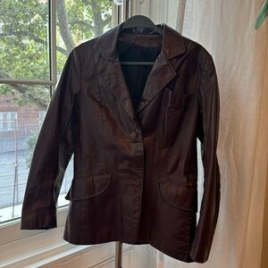 Vintage Leather Blazer